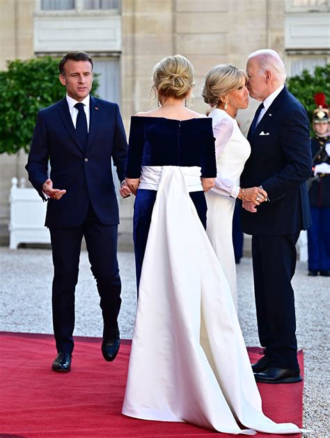 Jill Biden's State Dinner Dress in France Dazzles + Stars 